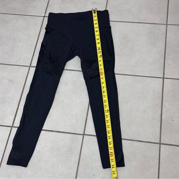 Athleta Women Black Full Length Sheer Leggings Active Size Small - Picture 6 of 8
